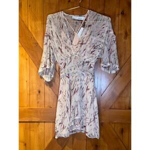 IRO 100% Silk Dress Sz XS Pinoi Pink NWT